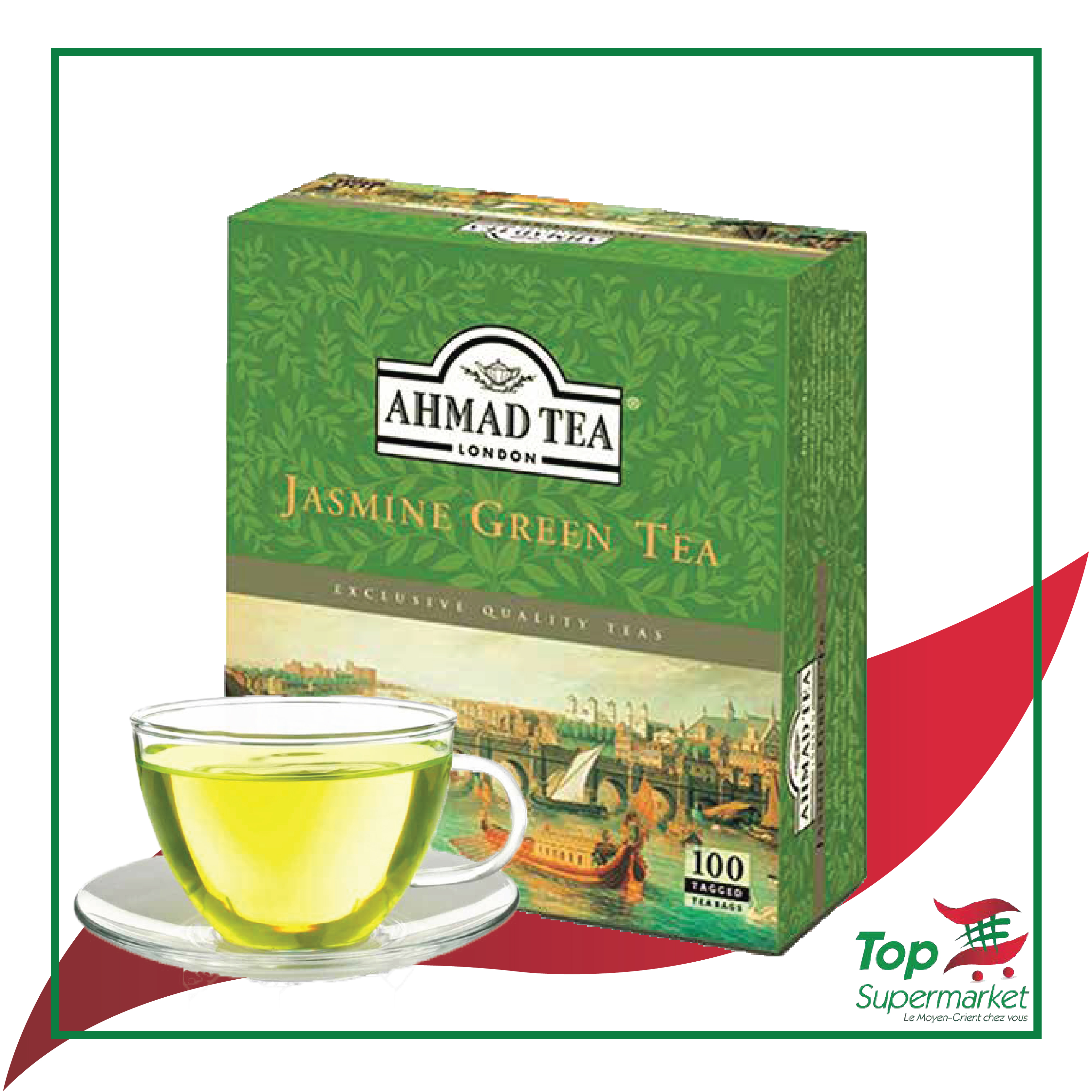 Ahmad Tea Jasmine Green x100 Sachets